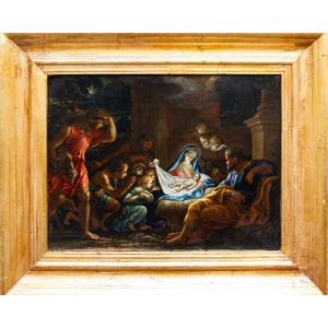Ludovico Giminiani, (Roma, 1643-Zagarolo, 1697), Adorazione dei Pastori