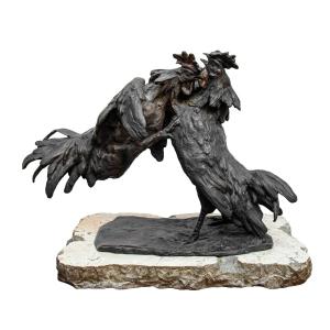 Italo Griselli (Montescudaio, 1880 – Firenze, 1958), Scontro tra galli