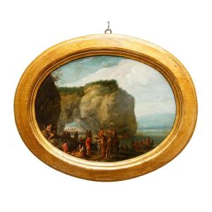 Maestro fiammingo della prima metà del secolo XVIII, Predica del Battista