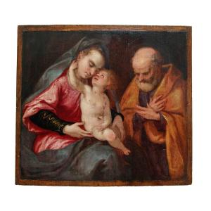 Paolo Piazza detto Cosimo da Castelfranco (1560 ca. – 1620), attr., Sacra Famiglia