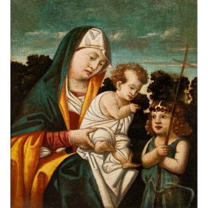 Rizzo Da Santacroce, bottega di Madonna col Bambino e San Giovannino