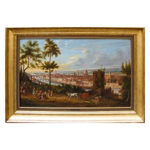 Gabriele Carelli (Napoli, 1820 – Mentone, 1900), Veduta di Firenze