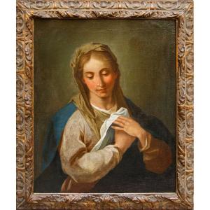 Scuola lombarda, XVII secolo, Vergine con le mani giunte