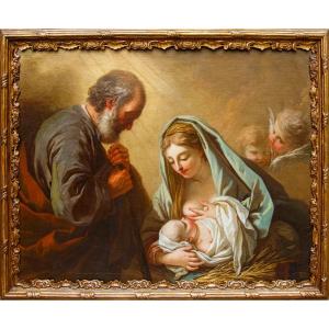 Pittore veneto della prima metà del XVIII secolo, Madonna del latte e San Giuseppe