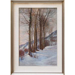 Licinio Barzanti (Forlì, 29 ottobre 1857 – Como, 4 dicembre 1944), Paesaggio innevato