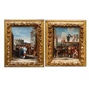 XVIII secolo, Scuola Piemontese, La Commedia dell'Arte sul Palco - Il Cantastorie