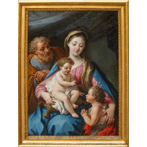 Paolo De Matteis (Piano Vetrale, 1662 – Napoli, 1728), Sacra Famiglia con San Giovannino
