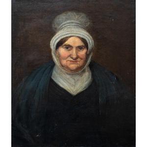 Janet Tower Storey (Aberdeen 1756-1835), Portrait De Femme Avec Casque
