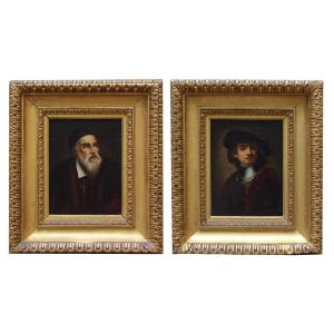 XIX secolo, Ritratto di Tiziano Vecellio e Rembrandt