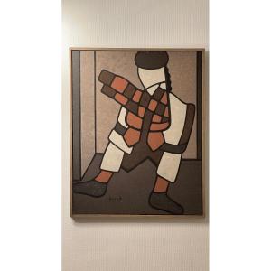 Painting–oil On Canvas–georges Lévêque, Known As Gerlès–cubism–andré Lhote–édouard Pignon