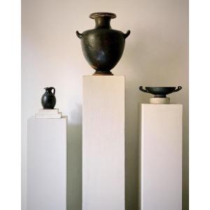 Black Glazed Hydria, Magna Graecia, 4th Century Bc Ancient Greek Vase