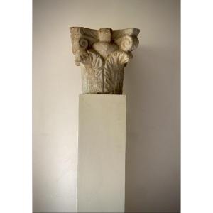 Corinthian Capital Roman Late Antiquity Marbre Visigoth Transition Paleochristian