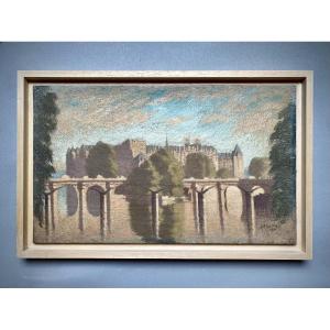 The Pont Des Arts And The île De La Cité, Paris, 1951 René Théophile Clozier (1886-1965)