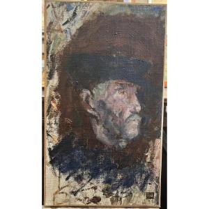 Portrait Of A Man Jean Danguy (1863-1926) Oil On Canvas