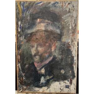 Portrait Of A Man Jean Danguy (1863-1926) Oil On Canvas