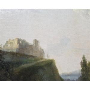 Jean-victor Bertin - Oil On Canvas - 1800 - Italian Landscape