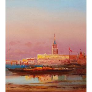 Venice - Henri Duvieux - Oil On Canvas - 40 X 65 Cms