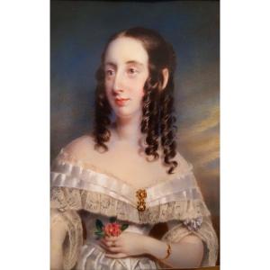 Miniature On Ivory, Around 1850