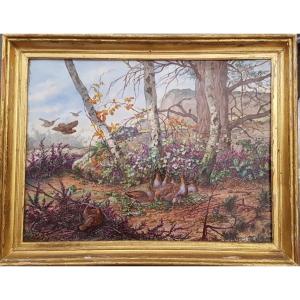 Porcelain Painting With Pheasants