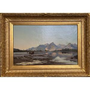 Large Painting By Laurent Guetal, Known As Abbé Guetal (1841-1892)