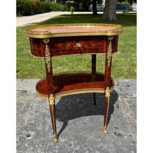 Louis XV Style Coffee Table Signed Grimard In Paris –