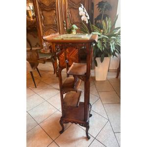 A Carved And Openwork Wooden Side Table After Gabriel Viardot (1830–1906), Late 19th Century