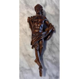 Carved Wooden Christ On The Cross – Late 18th Century. Provenance: Workshop Of Léon Brunard