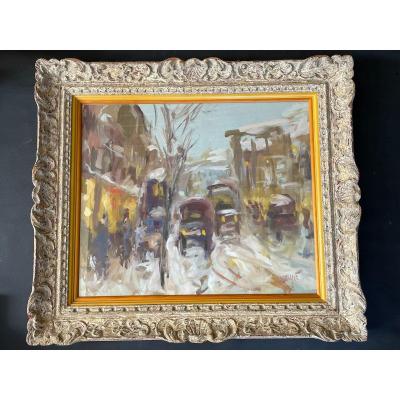 Painting By Michel Calvet, Born In 1956 