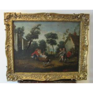 Oil Painting On Canvas "children's Games" Ep.17th