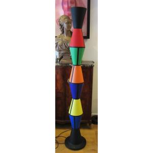 Polychrome Plastic Floor Lamp