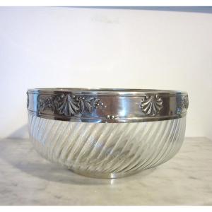 Crystal Cup With Silver Mount, Late 19th Century