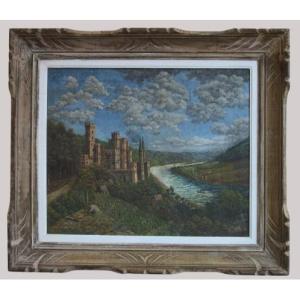 Oil Painting On Canvas "stolzenfels Castle"