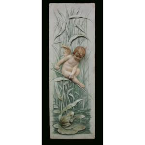 Porcelain Plaque, Karl Ens Ep. Manufacture, Art Nouveau