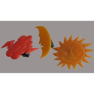 Series Of Resin Wall Lights By Jean-charles De Castelbajac