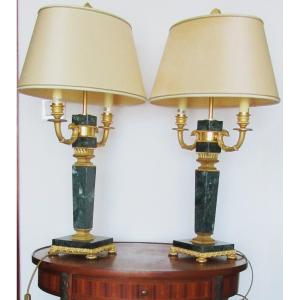 Pair Of Empire Style Lamps "laudarte"