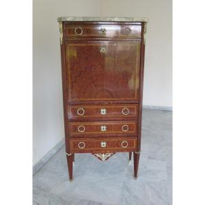 Louis XVI Style Marquetry Secretary
