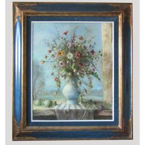 "Nature morte" Huile sur toile  signée Guy Cambier (1923-2008)