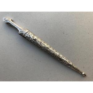 Large Ottoman Silver Dagger