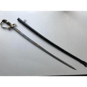 German Schooting  Award Sword With Damascus Blade And Atribution Pannel 1933.....