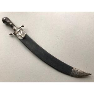 French Hunting Dagger In Sterling Silver