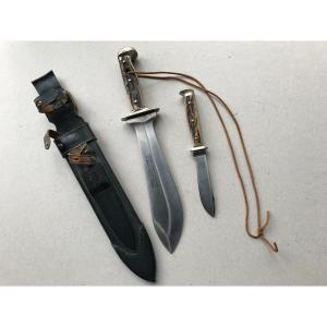 German Puma Weidblatt Hunting Knife According To Fevert