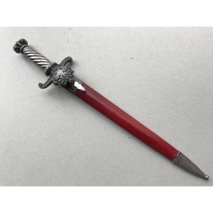 Large Hunting Dagger With Double Eagle Head