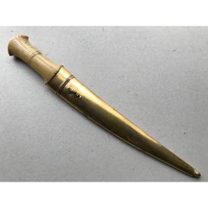 Ottoman Silver Gilt Dagger / Knife
