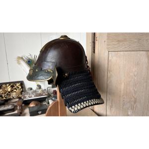 Zunari Samurai Helmet In Russet Iron Patina
