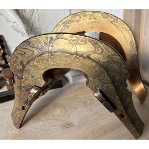 Gold Lacquered Samurai Kura Saddle