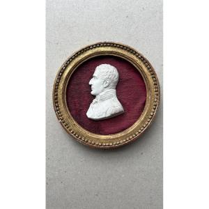 Miniature Biscuit  Portret Of The Duke Of Wellington
