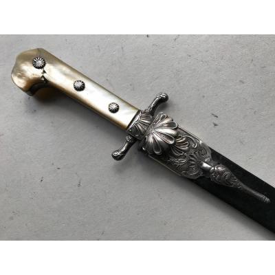 Hunting Dagger In Sterling Silver