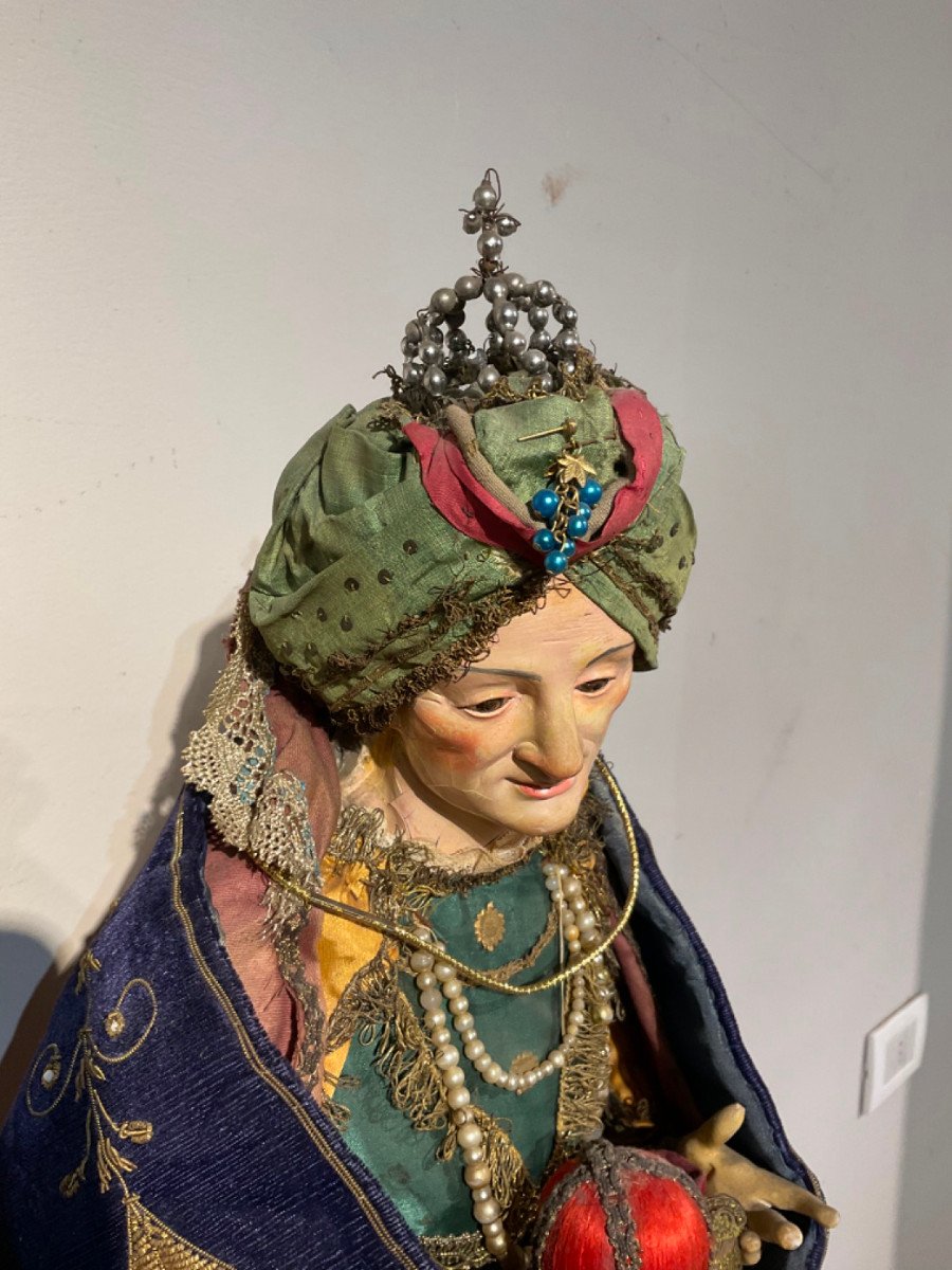 FIGURA NAPOLETANA DA PRESEPE XVIII SECOLO-photo-3