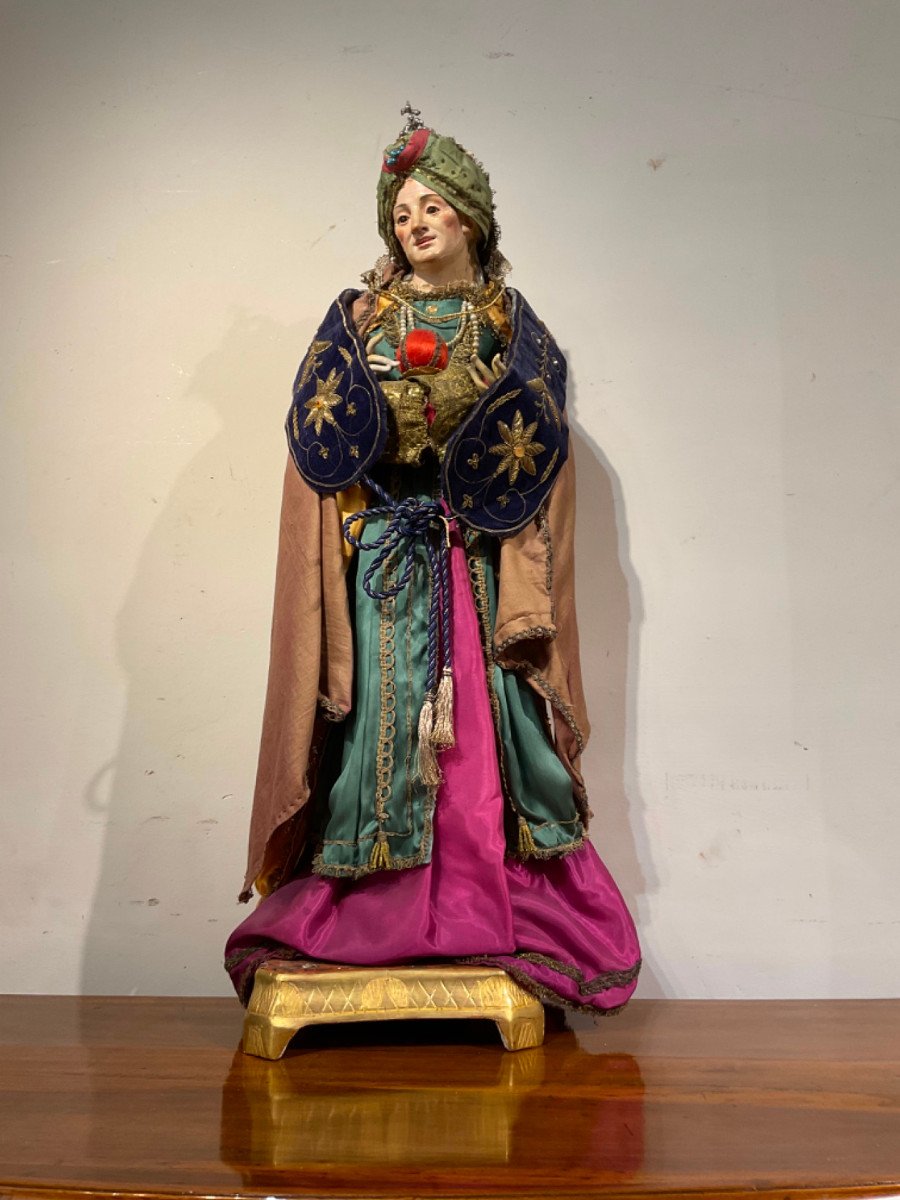 FIGURA NAPOLETANA DA PRESEPE XVIII SECOLO-photo-3