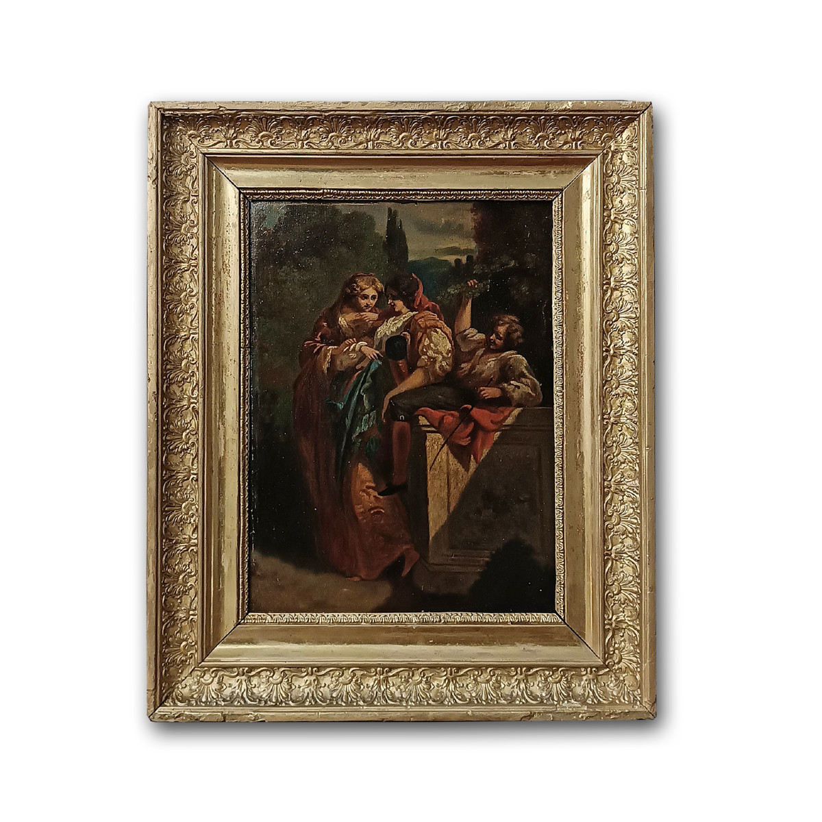 PICCOLO QUADRO CON SCENA DI GENERE FINE DEL XVIII SECOLO